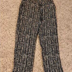 Black and White Patterned Pants